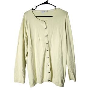 BODEN Cardigan Sweater Size 18 Yellow Button Front
